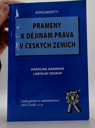 Prameny k dějinám práva v českých zemích