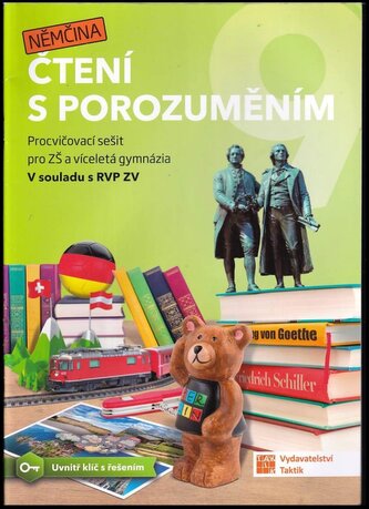 Čtení s porozuměním 9 - němčina : procvičovací sešit pro ZŠ a víceletá gymnázia (Silvie Abrahámová, 2021)