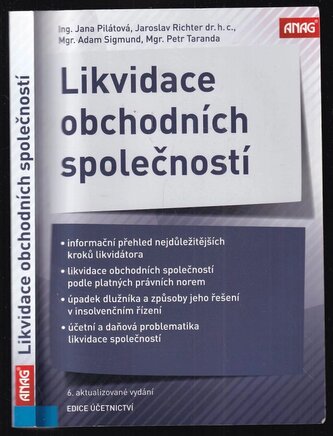 Likvidace obchodních společností (Petr Taranda, 2017)