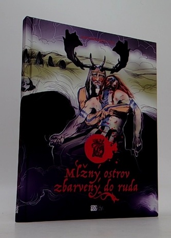 Mlžný ostrov zbarvený do ruda