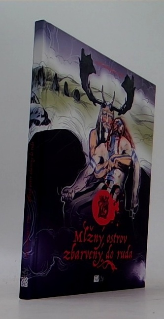 Mlžný ostrov zbarvený do ruda