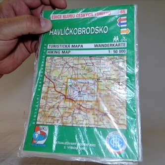 KČT 46 Havlíčkobrodsko 1:50 000 / turistická mapa