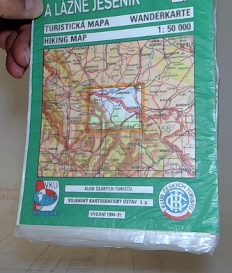 KČT 54 Rychlebské hory 1:50 000 / turistická mapa