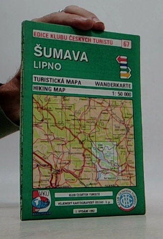 KČT 67 Šumava Lipno 1:50 000 Turistická mapa
