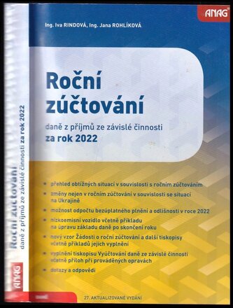 Roční zúčtování daně z příjmů ze závislé činnosti za rok 2022 (Iva Rindová, 2022)