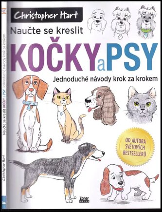 Naučte se kreslit kočky a psy : jednoduché návody krok za krokem (Christopher Hart, 2023)