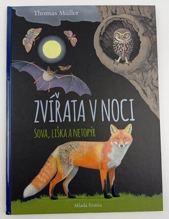 Zvířata v noci : sova, liška a netopýr (Thomas Müller, 2020)