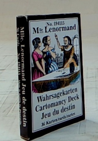 Mademoiselle Lenormand Wahrsagekarten, Orakelkarten. Cartomancy Deck, Jeu du destin